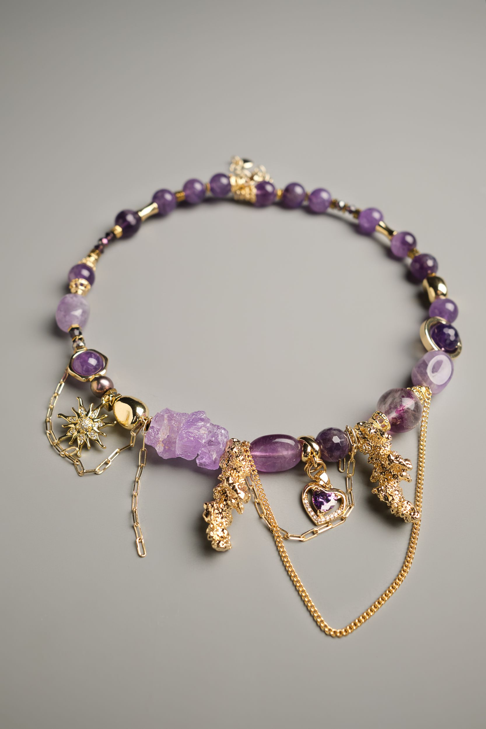 Колье «Аметисты в золоте» - фото 4