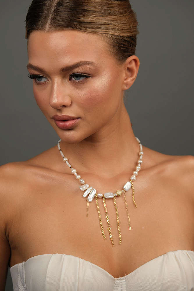 Колье «Del Mare» из натурального жемчуга и перламутра - фото 3