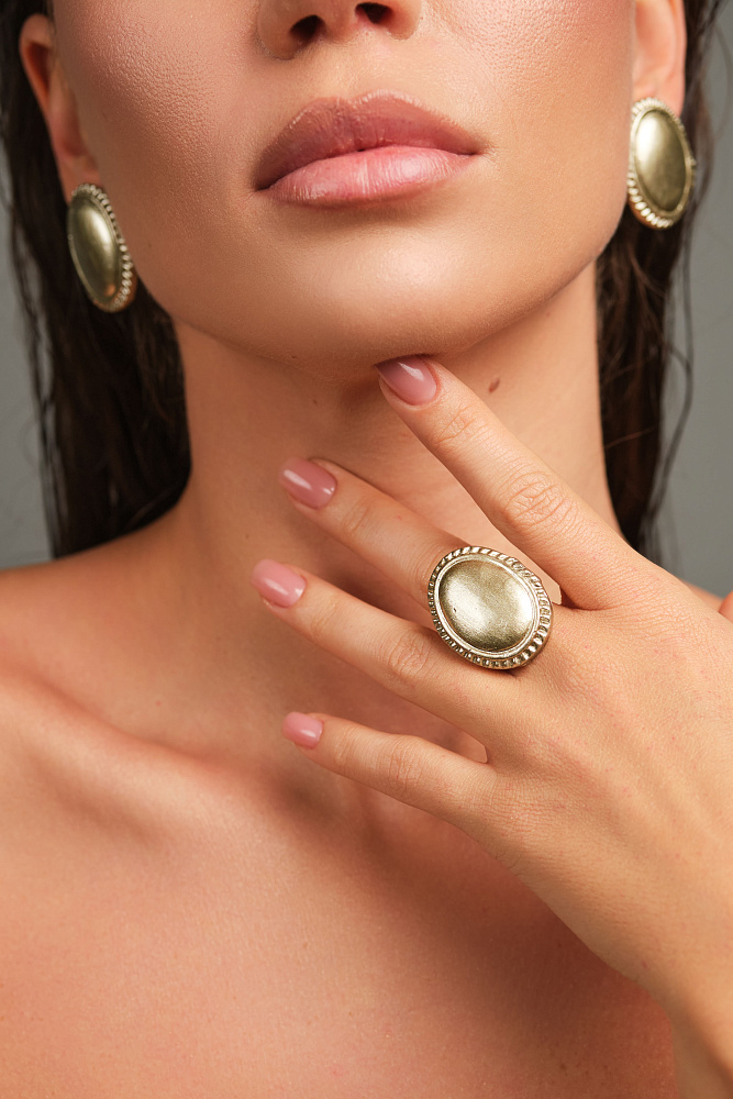 Серьги и кольцо «Classic»  - фото 2