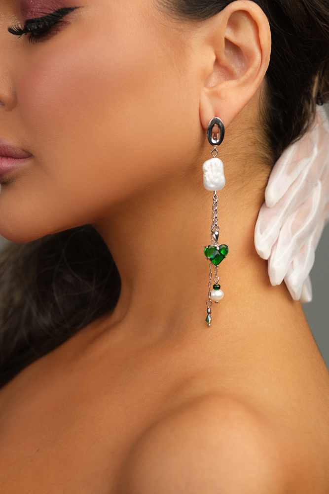 Серьги «Greece» с натуральным жемчугом  - фото 3