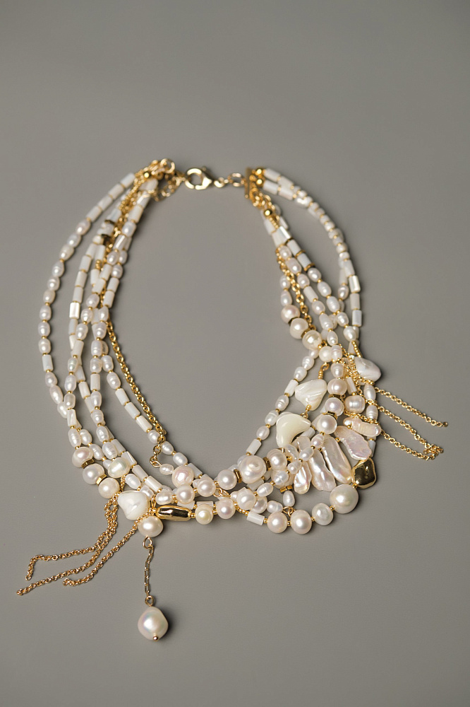 Ожерелье-чокер «Монако» из натурального жемчуга - фото 3