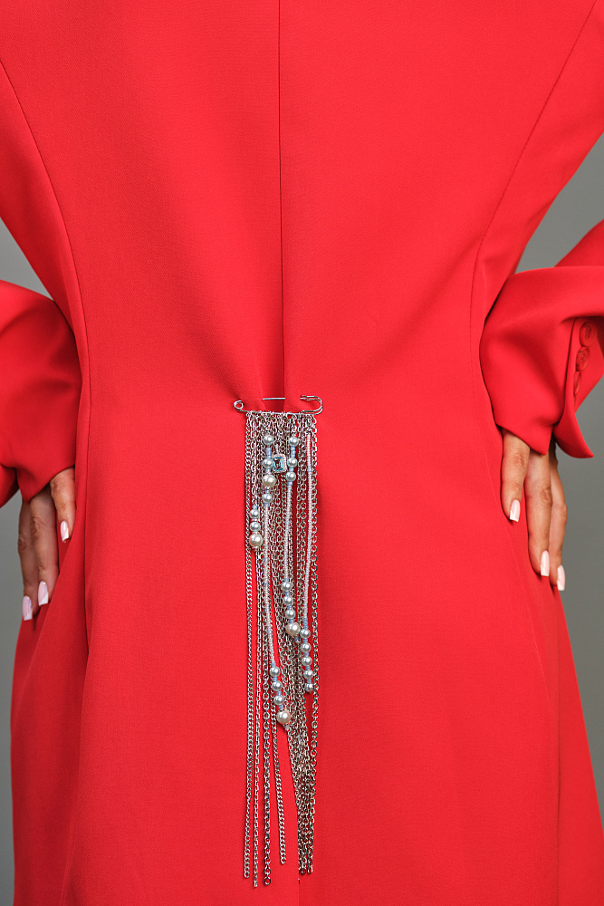 Брошь-булавка «SKY» с жемчугом swarovsky - фото 3